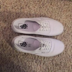 Barely worn white vans